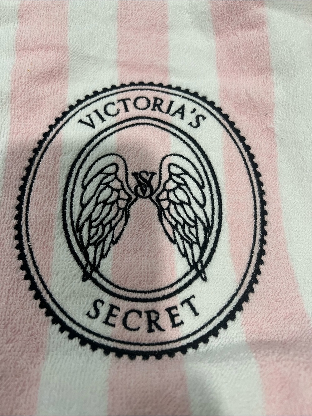 Victoria's Secret Pink and White Striped Beach Towel - Packaged - Picture 4 of 5